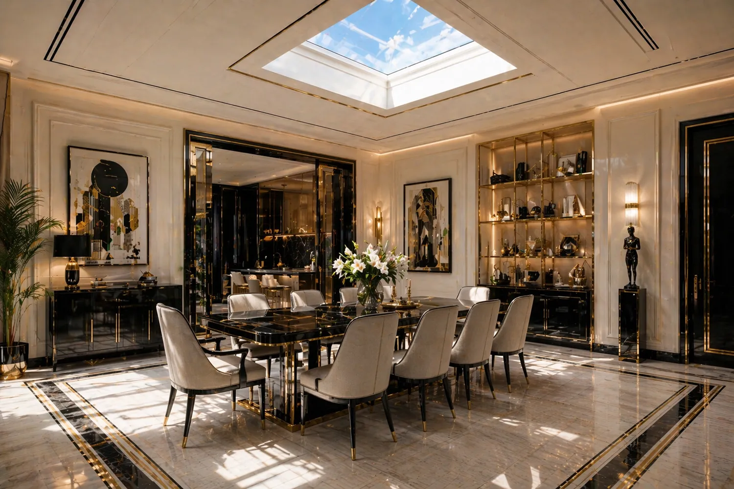 Modern Art Deco: The Magic of Skylights in the Interior