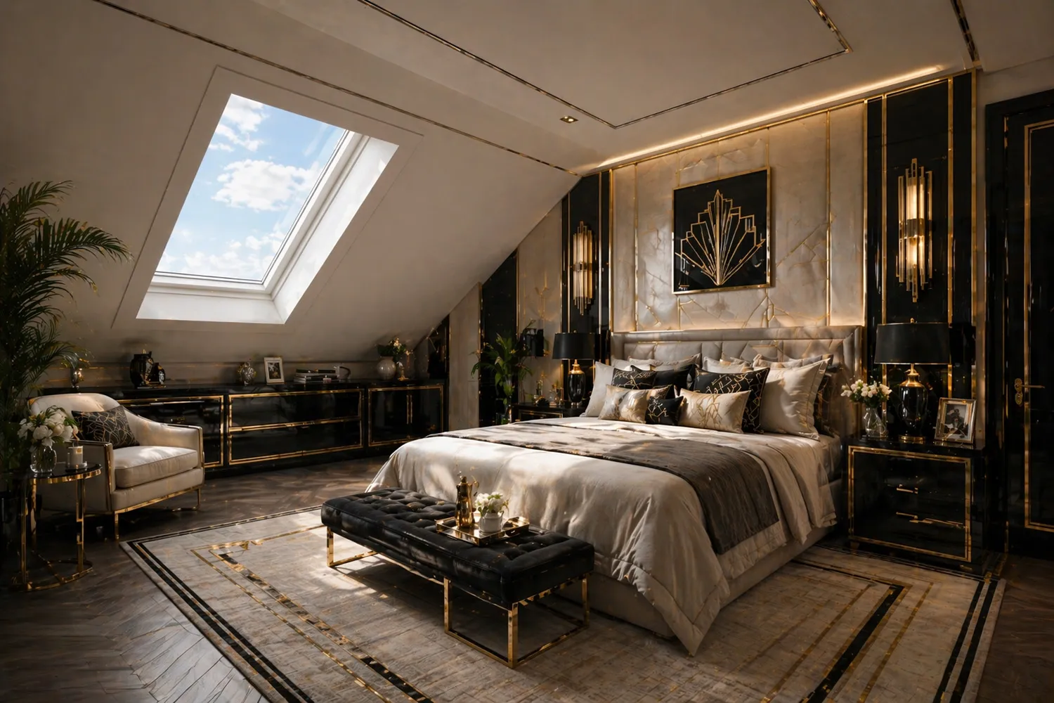 Modern Art Deco: The Magic of Skylights in the Interior
