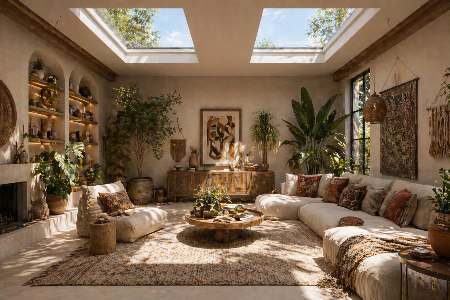 Skylights in Boho Design