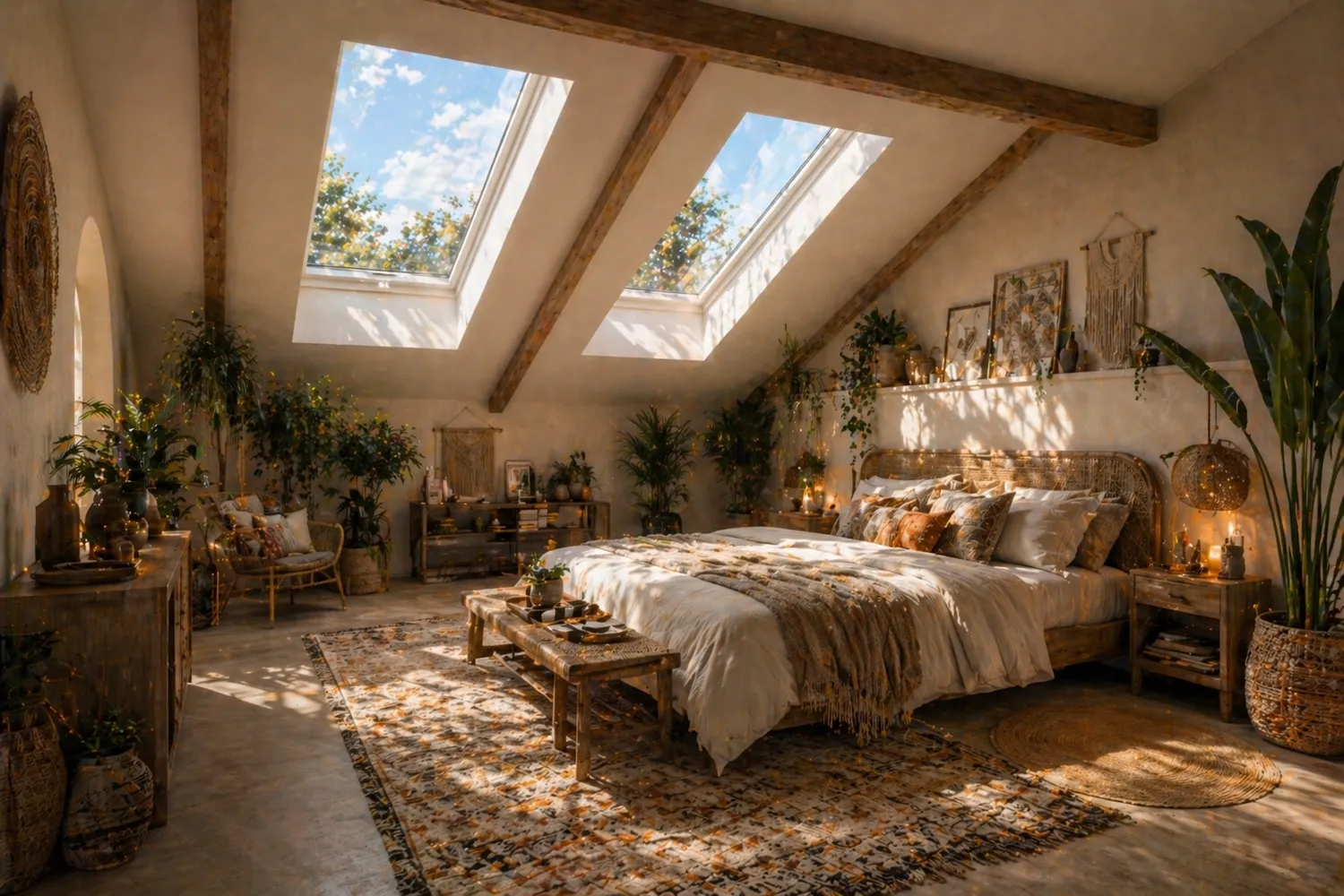 Skylights in Boho Design