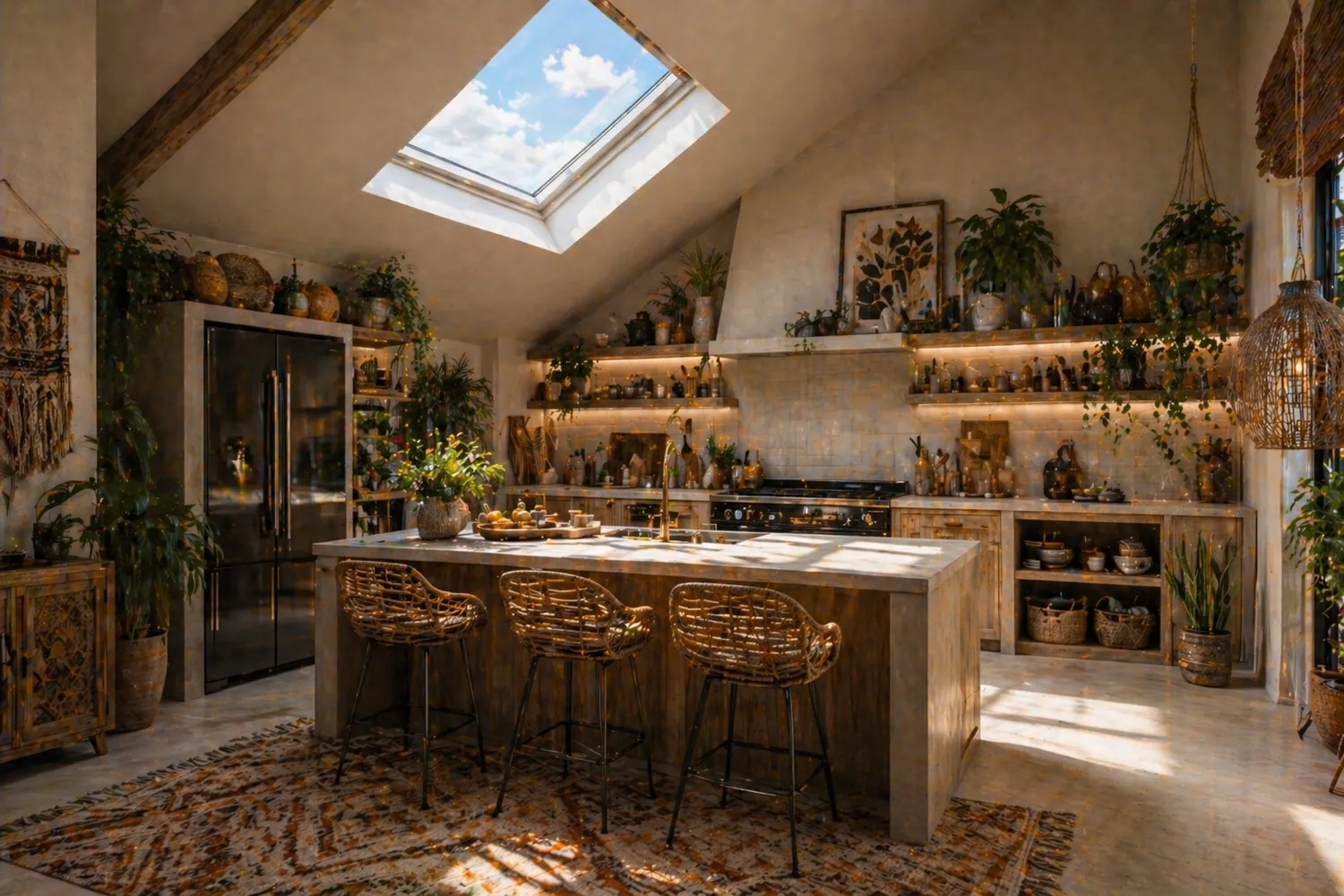 Skylights in Boho Design