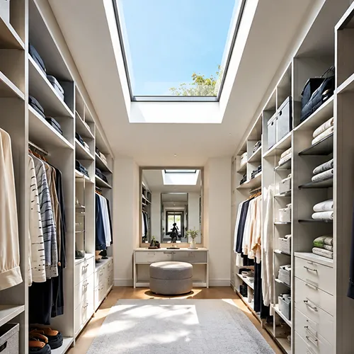 Natural Light in a Walk-In Closet: How to Choose a Skylight