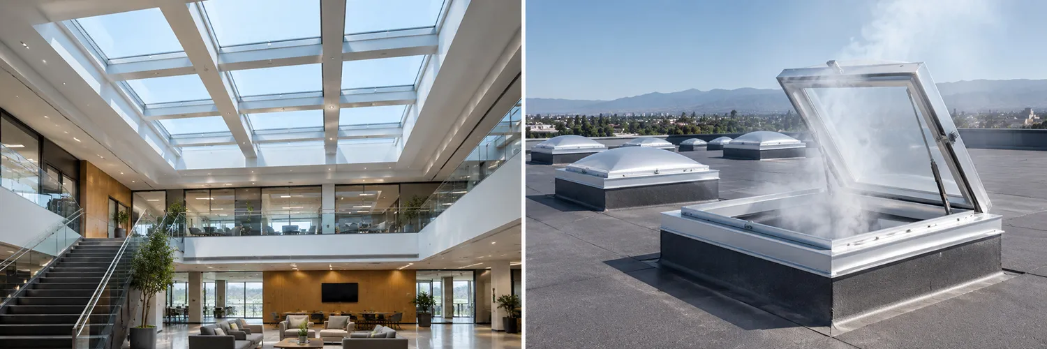 Fire-Rated Skylight Systems for Commercial Buildings