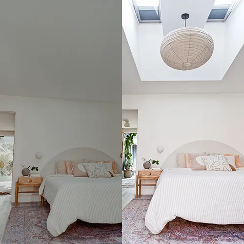 Before and After Velux Skylight Gallery