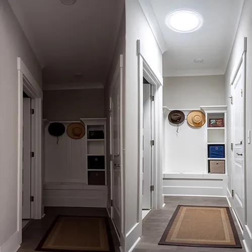 Before and After Velux Sun Tunnels Gallery